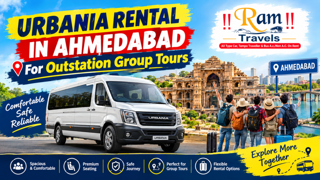 Urbania Rental in Ahmedabad for Outstation Group Tours